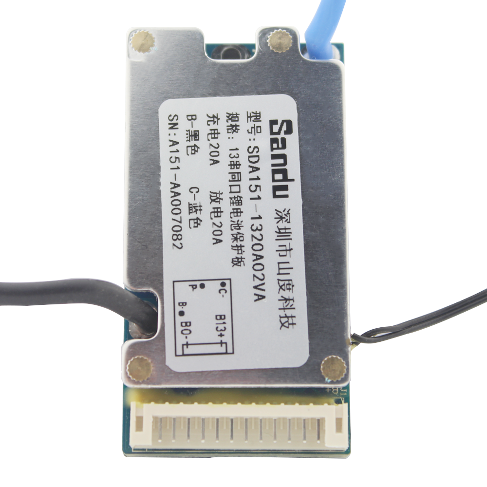 一件起批13串48V同口/分口帶溫控18650電動(dòng)車(chē)鋰電池保護(hù)板