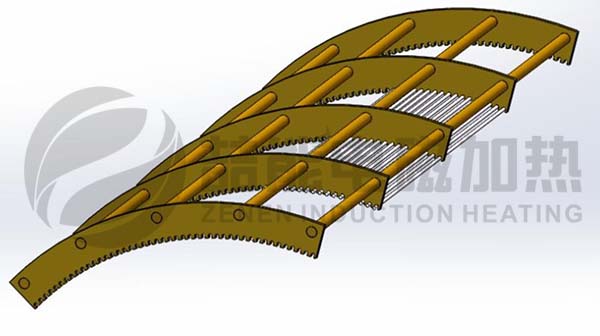 外置式電磁加熱結(jié)構(gòu)設(shè)計示意圖